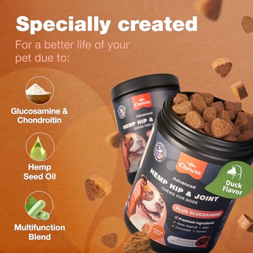Glucosamine Chondroitin Dog Chews with MSM for Hip and Joint Health D5560