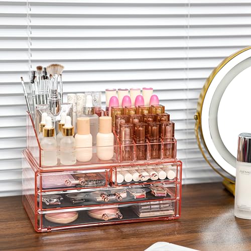 Acrylic Clear Makeup Storage Organizer with 10 Drawers Y778