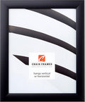 Craig Frames 1WB3BK 20 by 30-Inch Picture/Poster Frame, Smooth Finish, 1-Inch Wide, Matte Black
