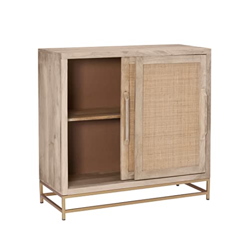 Natural Rattan Two Drawer Cabinet, Beige X311117