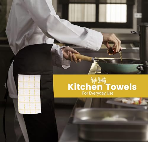 White Salon Towels, Pack of 12, 16 x 27 Inches, Highly Absorbent I842863