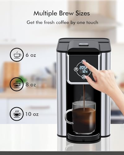 Single Serve Coffee Maker for K-pods, Ground Coffee, and Loose Leaf Tea H6360