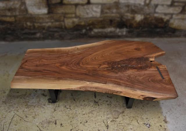 Natural Wood Live Edge Dining Table 108 x 36 Inches M704