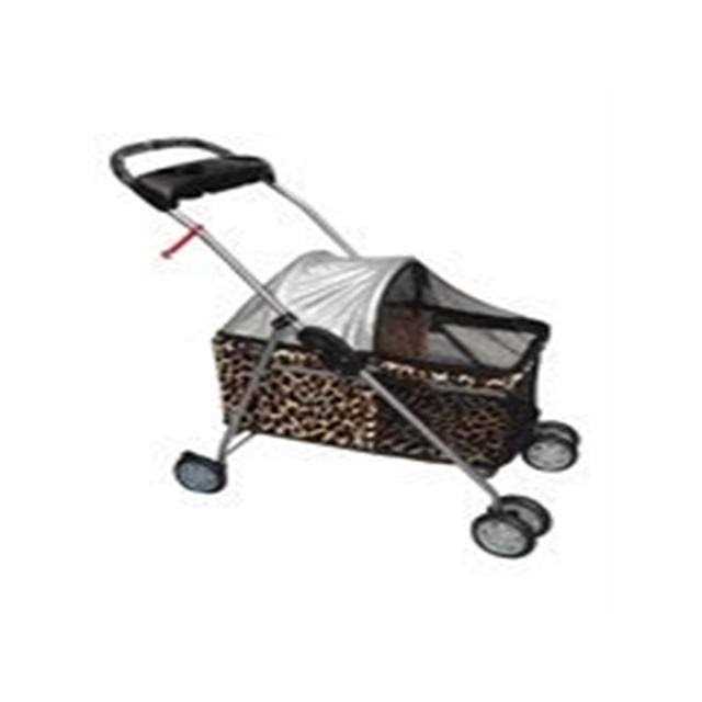 Pet Stroller 4 Wheels Folding Waterproof Portable Travel with Cup Holder V65919