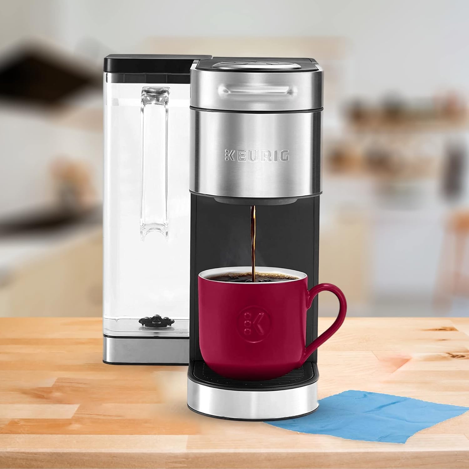 Single Serve Coffee Maker, 5 Cup Sizes, 78 oz Reservoir U893676
