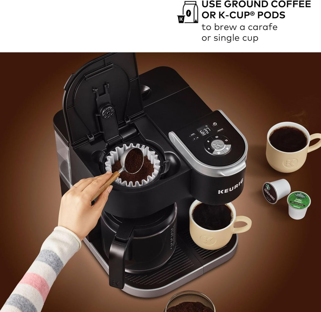Single Serve & Carafe Coffee Maker, Black F12110