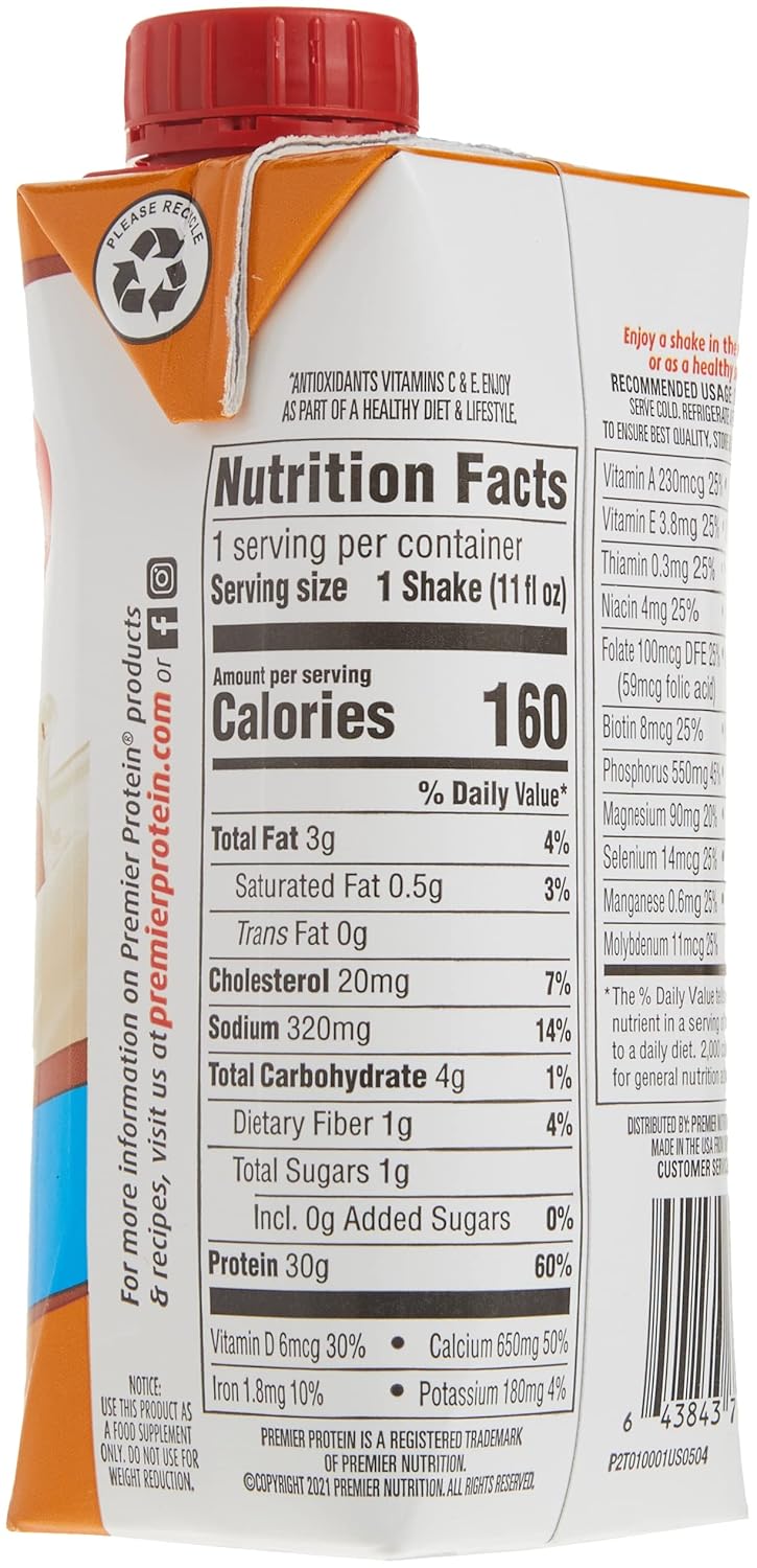 Caramel High Protein Shake, 11 Fl Oz (Pack of 15) X969073