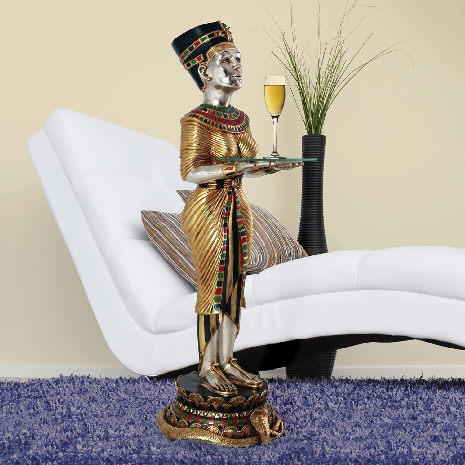 Egyptian Queen's Servant Statue, 42.5 Inch Tall I255