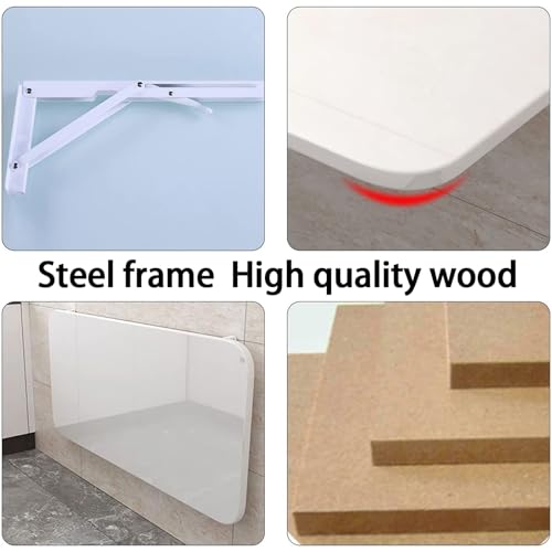 Wall-Mounted Drop-Leaf Folding Table for Home Office Kitchen Z841028