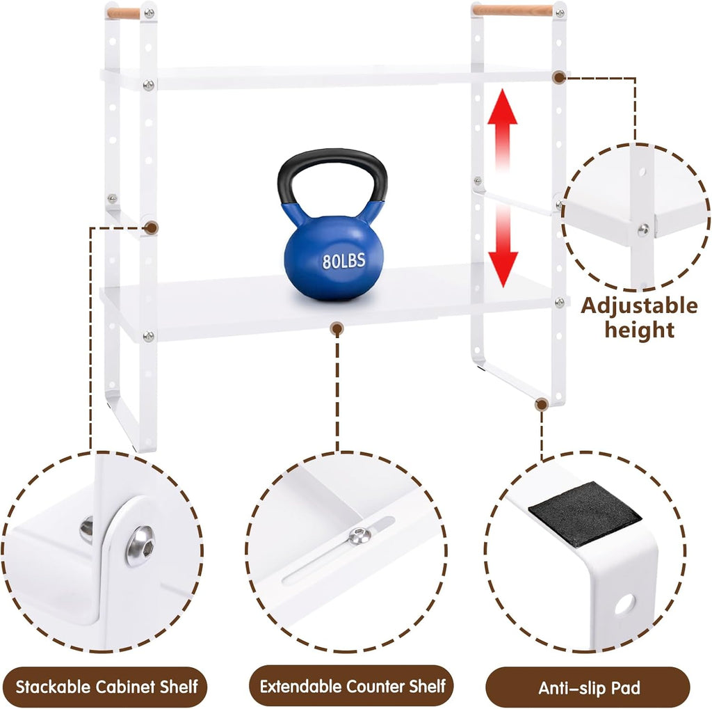 Expandable Shelf Organizer for Kitchen Countertop D879564