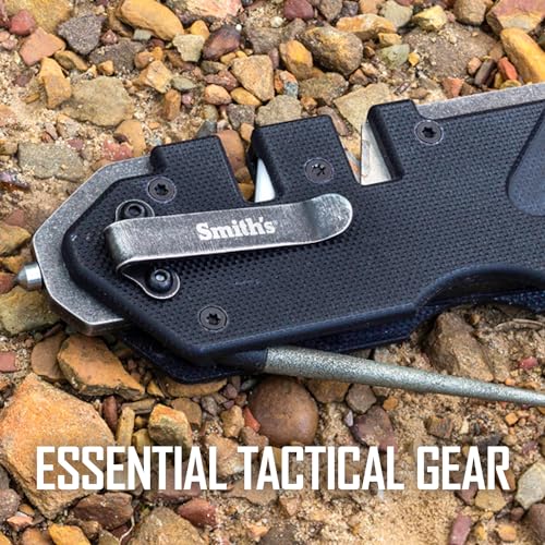 Pocket Tactical Knife Sharpener with Diamond Rod and Pocket Clip M291482