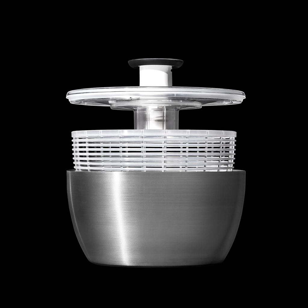 Stainless Steel Salad Spinner, 6.34 Qt. G495055