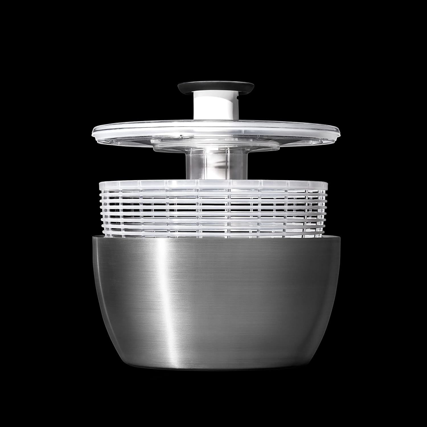 Stainless Steel Salad Spinner, 6.34 Qt. G495055