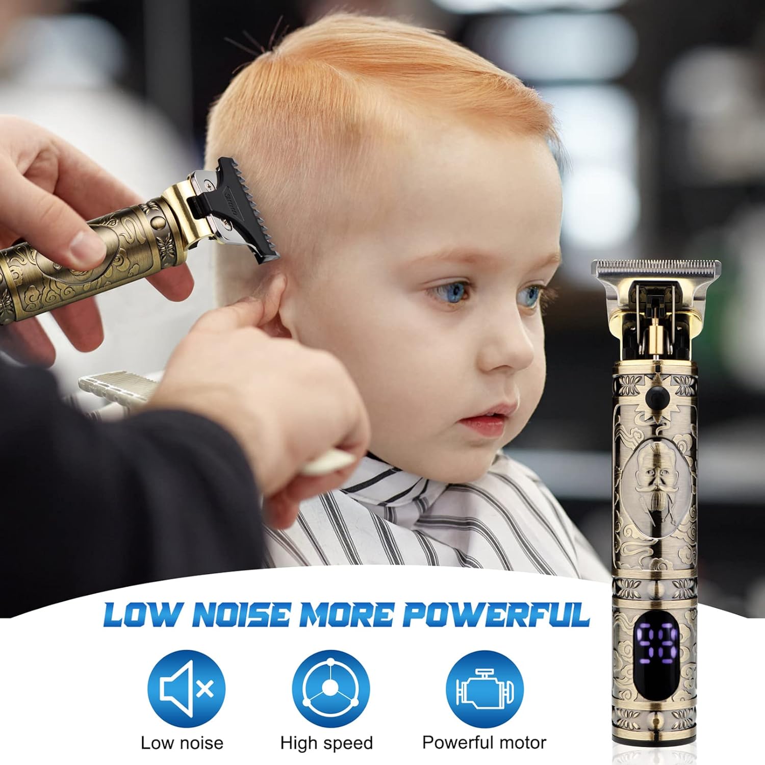 Cordless T-Blade Hair Trimmer for Men Beard Grooming M2213