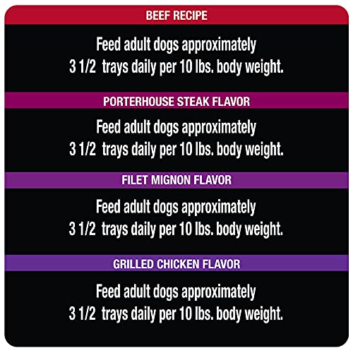 Wet Dog Food Variety Pack, Classic Loaf in Sauce, 40 Count V480