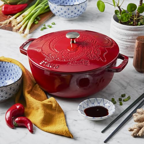 Cast Iron French Oven 3.75-qt with Dragon Lid S4766