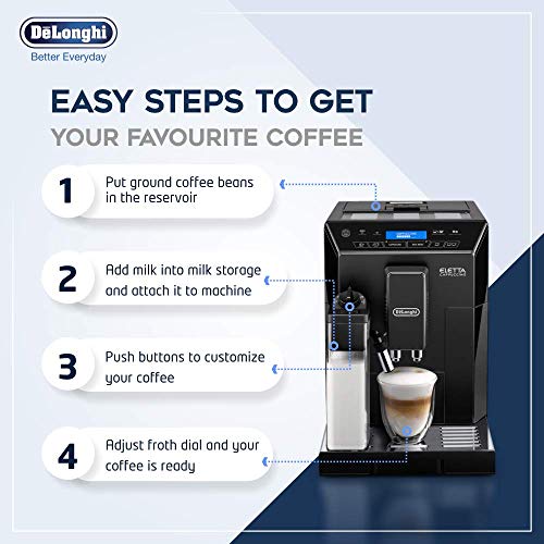 Bean to Cup Coffee Machine with Cappuccino and Espresso Maker Y1266