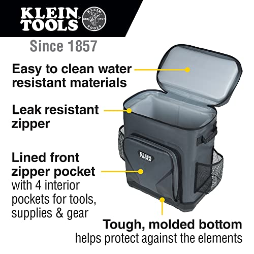 Insulated Backpack Cooler for 30 Cans, Rugged Bottom, Camping or Beach H3170