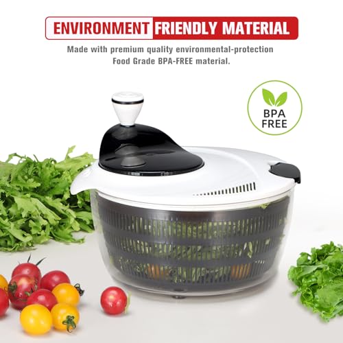 Salad Spinner Large 4.2 Quart with Bowl and Rotary Handle M695136