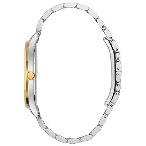 Men's Classic Stainless Steel Watch with Diamonds and Day Date T311