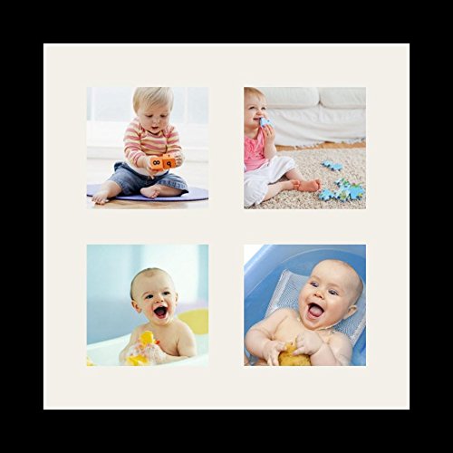 Collage Photo Frame with 4 Openings, Satin Black X9642