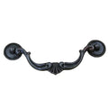 2 Colors Antique Furniture Hardware Handles American-Style Oversized Zinc Alloy Drawer Handles Retro Hanging Pull Bronze Antique Black Length 170mm (10,Antique Black)