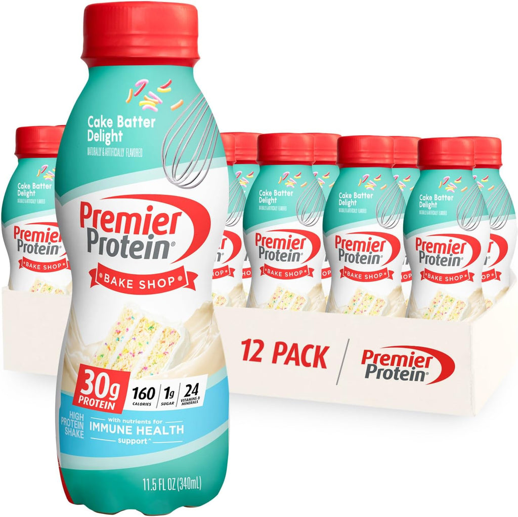 Protein Shake Salted Caramel Popcorn and Cake Batter, 30g Protein, 12 Pack O632