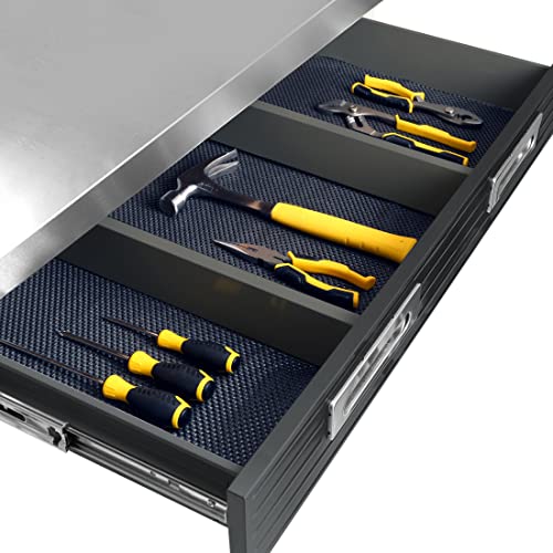 Heavy Duty Lighted Workcenter with Pegboard, 500 lbs Capacity, Stainless Steel Top, 48" W L722