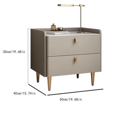 Minimalist double layer bedside cabinet for bedroom storage K7941