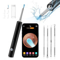Ear Wax Removal, Ear Cleaner with HD Ear Camera, Wireless Ear Otoscope Earwax Remover Kit with 4 Ear Pick & 6 LED Lights, Ear Cleaning Tool for iOS & Android, White