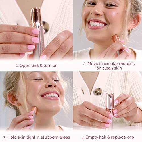 Women's Painless Hair Remover, White/Rose Gold H927425