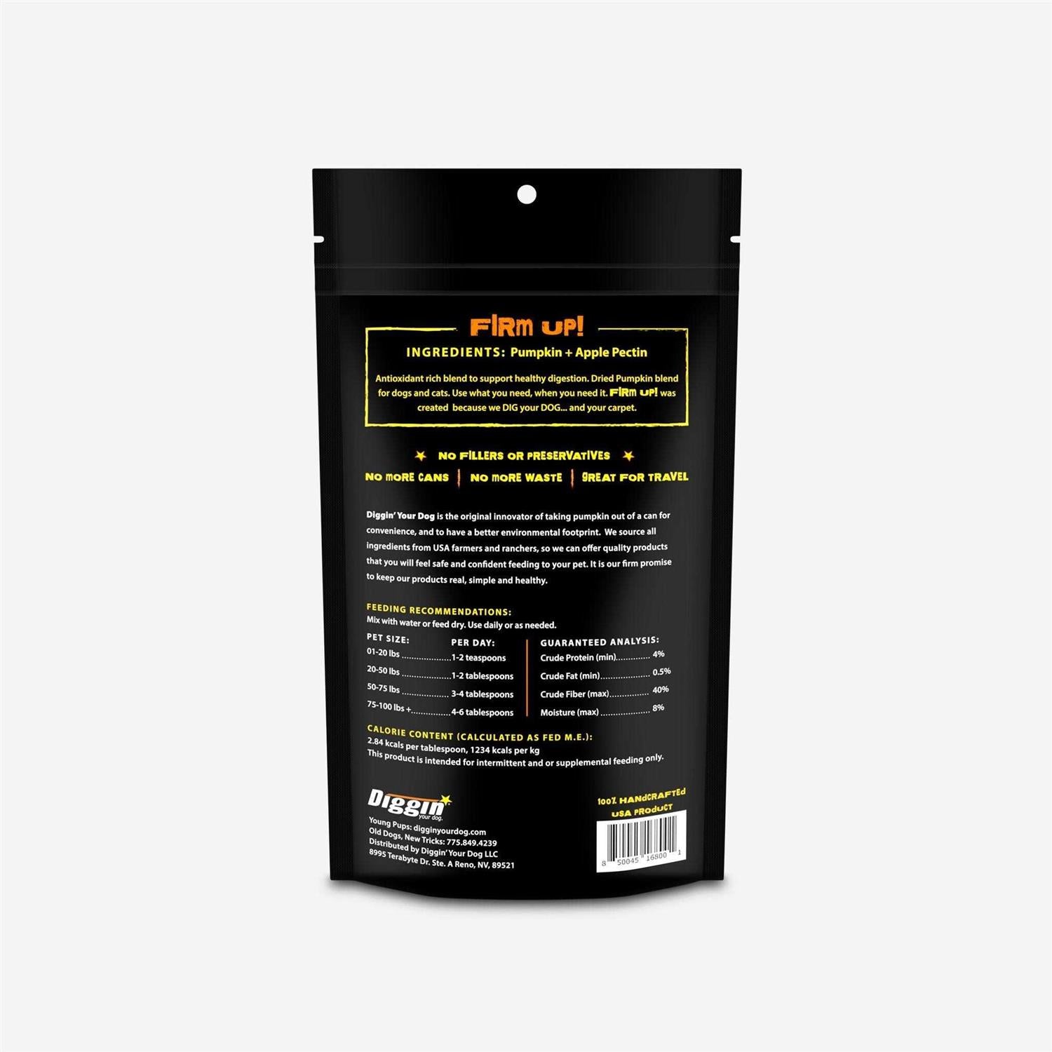Firm Up! Pumpkin Supplement for Dogs A362