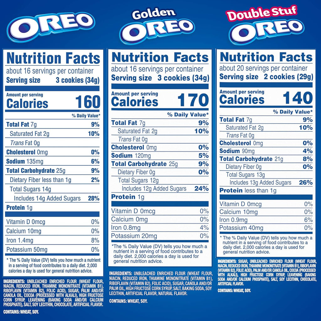 Sandwich Cookies Variety Pack, Family Size, 3 Packs B687656