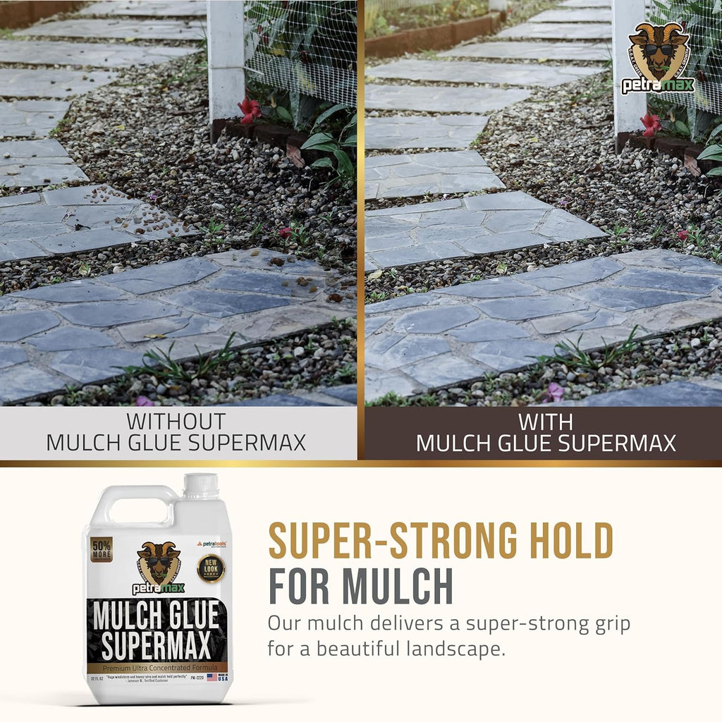 Mulch Glue for Landscape Gravel Stabilizer, 32 Oz C832