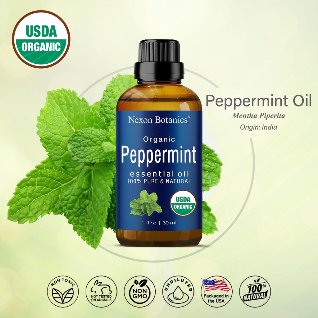 Peppermint Essential Oil 30 ml for Diffuser, Hair and Skin Care P9710