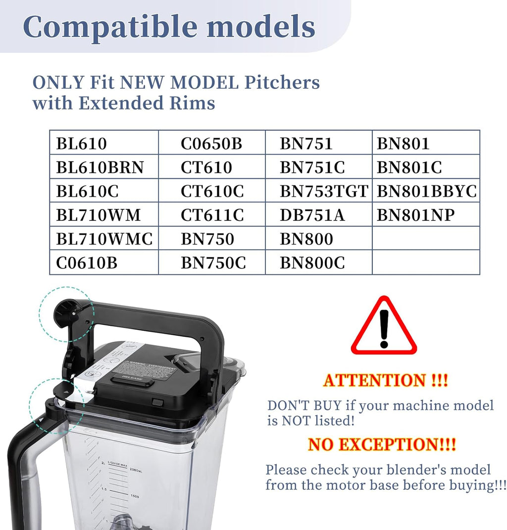 Blender Lid Replacement for 72 oz Pitcher B331
