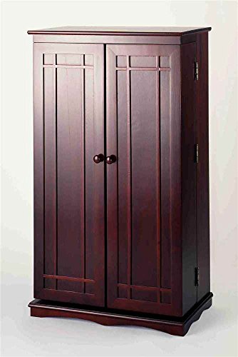 Multimedia Storage Cabinet with Mission Style Doors, Espresso Q622340