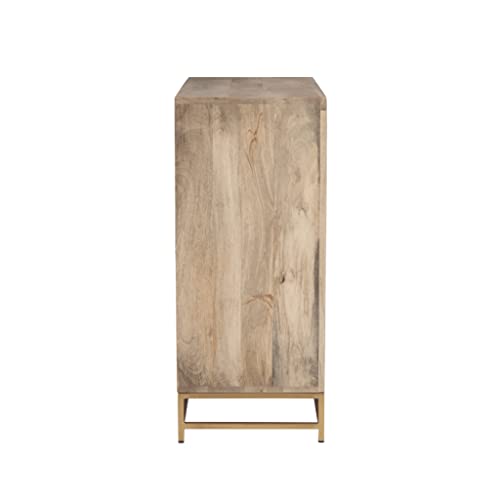 Natural Rattan Two Drawer Cabinet, Beige X311117