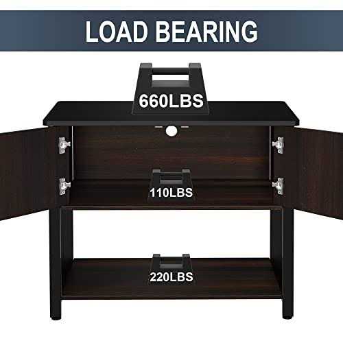 Metal Fish Tank Stand with Cabinet U5865