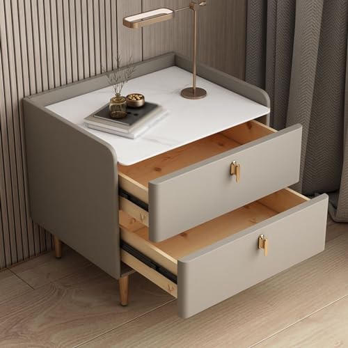 Minimalist double layer bedside cabinet for bedroom storage K7941