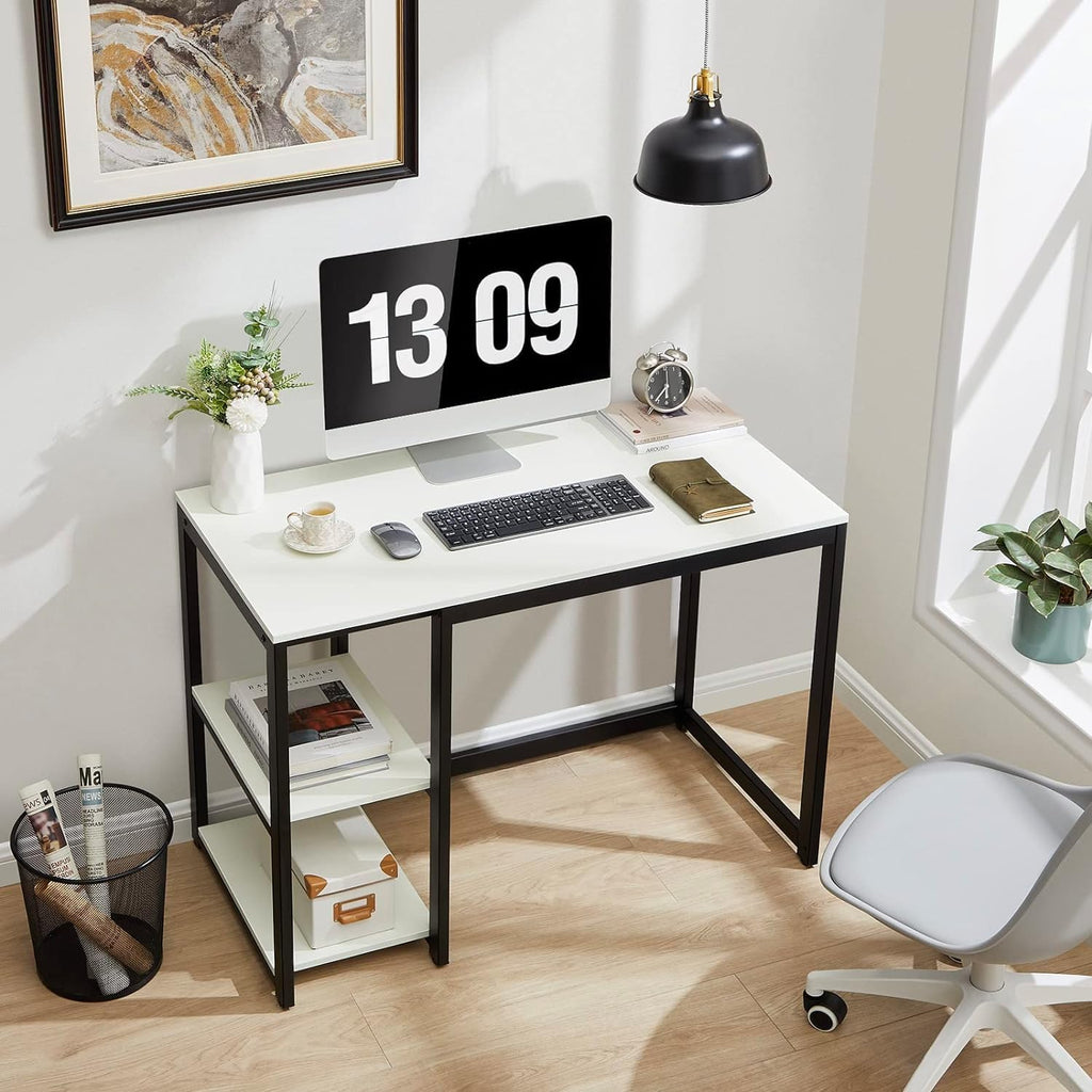 Computer Desk 40 inches with 2-Tier Shelves for Home Office S3430