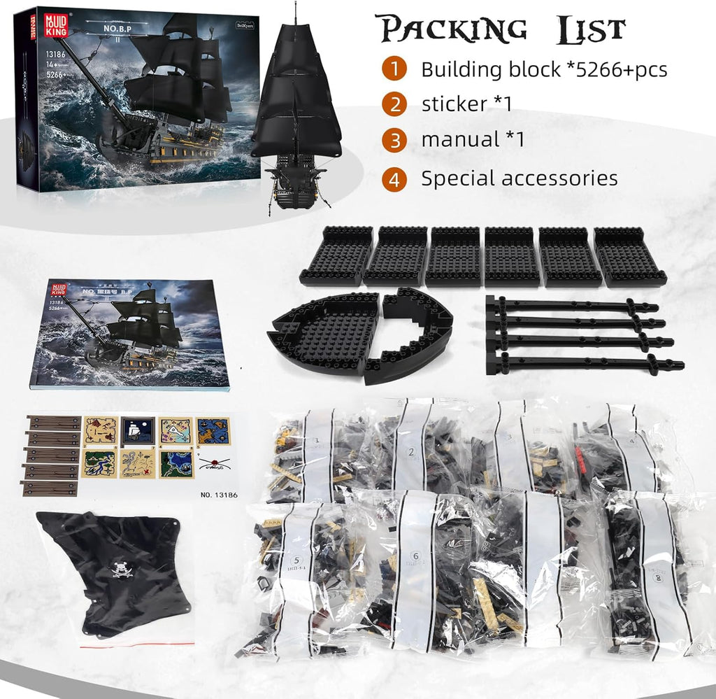 Pirate Ship Model Building Blocks Set (4794 Pieces) Z7064