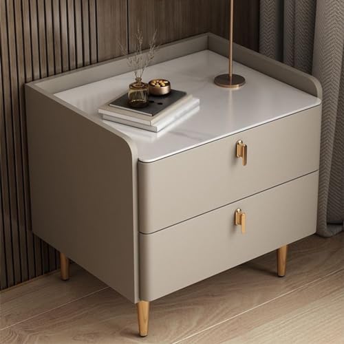 Minimalist double layer bedside cabinet for bedroom storage K7941