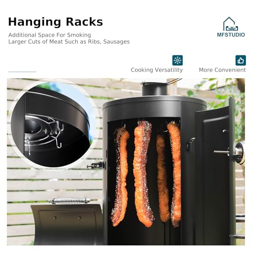 Heavy Duty Charcoal Grill with Offset Smoker, 942 sq.in. Cooking Area O839549