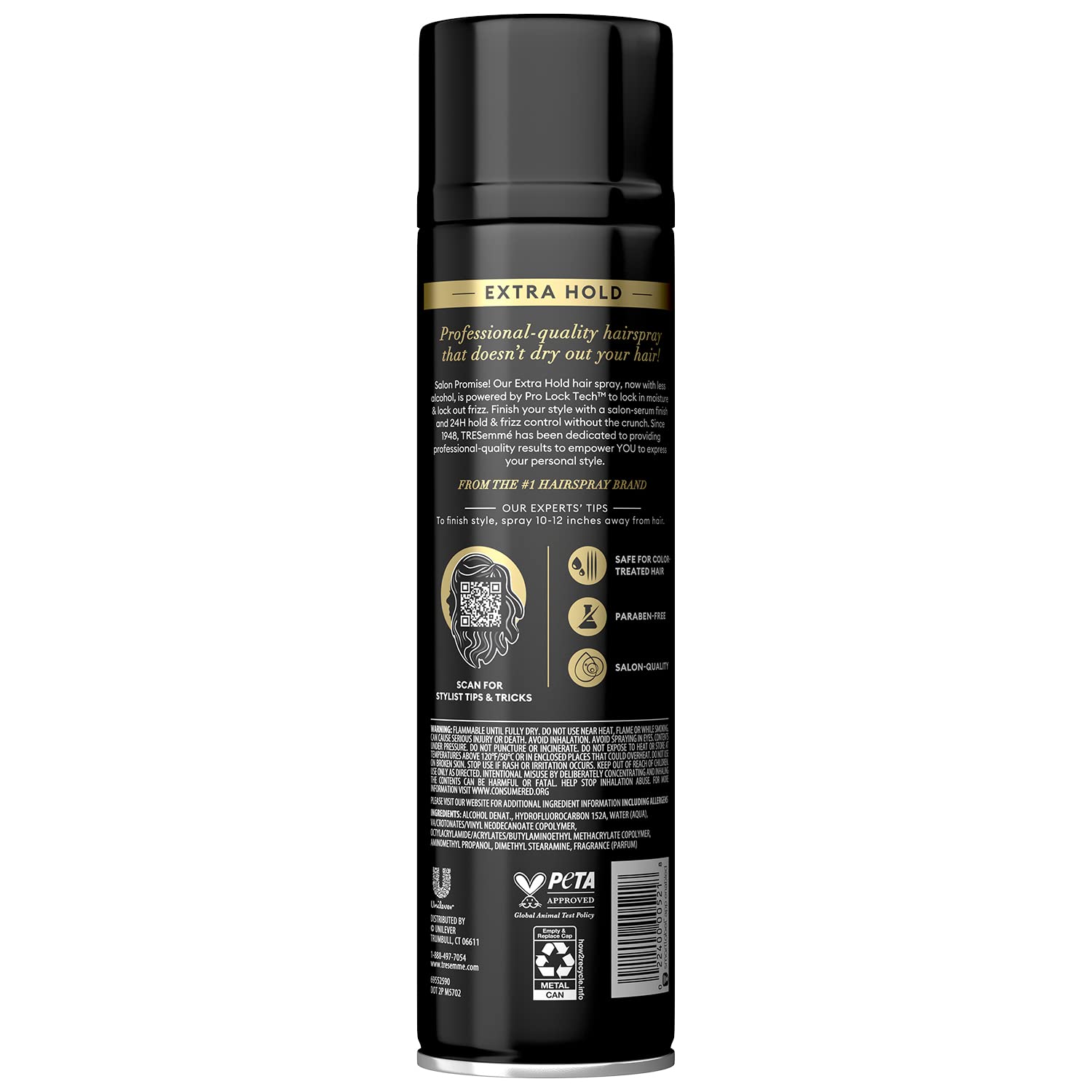Extra Hold Hairspray, Strong Hold, Pack of 2 R1549
