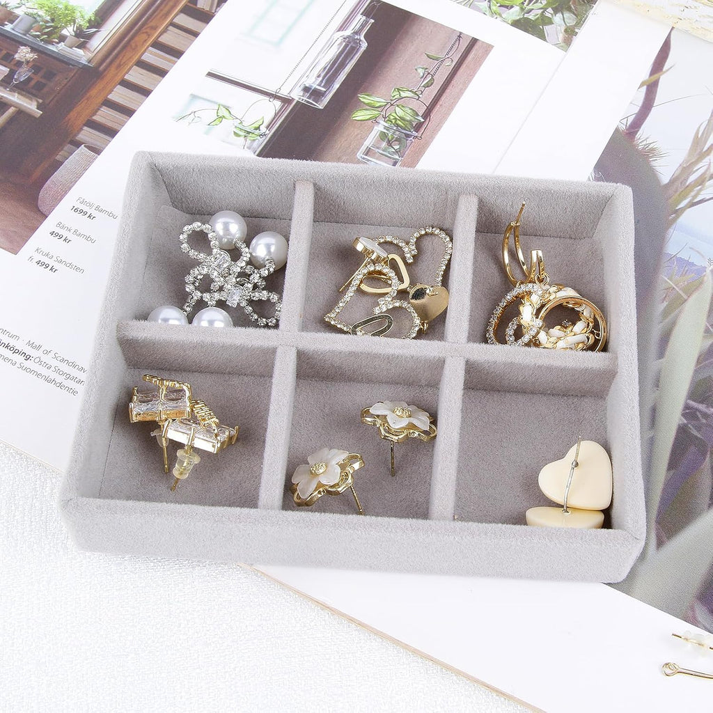 Stackable Jewelry Tray Organizer for Drawer and Dresser Q12582
