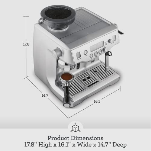 Espresso Machine, Brushed Stainless Steel I35925