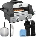 Blackstone Pizza Oven Outdoor, Portable Propane Pizza Oven with Pizza Peel, Pizza Cutter, and Wholesalehome Gloves and Cloth