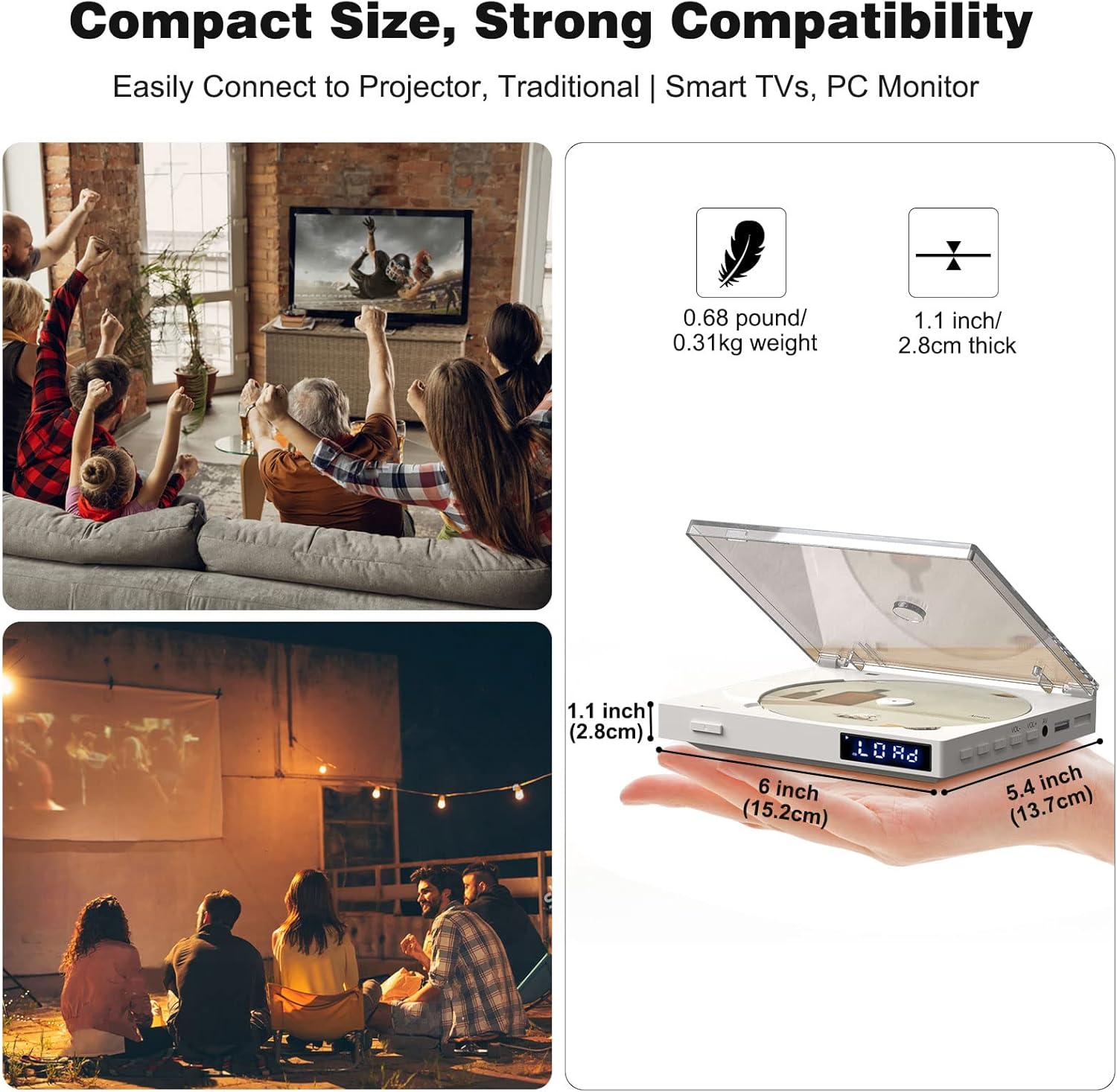 Mini DVD Player with HDMI and RCA Output for TV I752