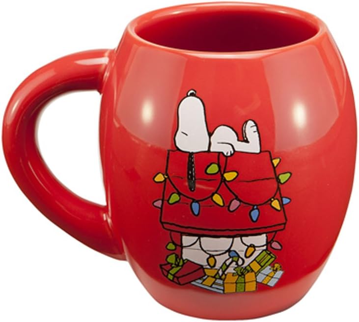 Peanuts Holiday 18-Ounce Oval Ceramic Mug L51962